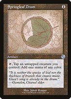 Matte Finish The Brothers' War Retro Artifacts Springleaf Drum ( #118 )