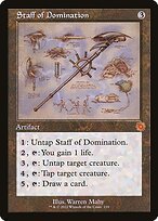 Matte Finish The Brothers' War Retro Artifacts Staff of Domination ( #119 )