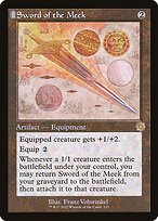 Matte Finish The Brothers' War Retro Artifacts Sword of the Meek ( #122 )