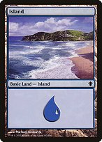 Glossy Finish Commander 2013 Island ( #343 )