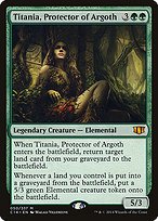 Glossy Finish Commander 2014 Titania, Protector of Argoth ( #50 )