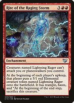 Matte Finish Commander 2015 Rite of the Raging Storm ( #30 )