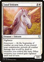Glossy Finish Commander 2018 Loyal Unicorn ( #4 )
