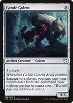 Glossy Finish Commander 2018 Geode Golem ( #56 )