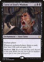 Matte Finish Commander 2019 Curse of Fool's Wisdom ( #16 )