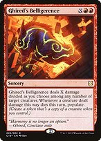 Matte Finish Commander 2019 Ghired's Belligerence ( #25 )