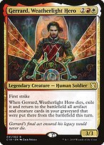 Matte Finish Commander 2019 Gerrard, Weatherlight Hero ( #41 )