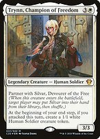 Glossy Finish Commander 2020 Trynn, Champion of Freedom ( #1 )