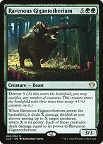 Glossy Finish Commander 2020 Ravenous Gigantotherium ( #63 )