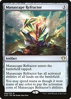 Glossy Finish Commander 2020 Manascape Refractor ( #68 )