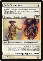 Glossy Finish Champions of Kamigawa Bushi Tenderfoot // Kenzo the Hardhearted ( #2 )