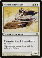 Glossy Finish Champions of Kamigawa Kitsune Riftwalker ( #29 )