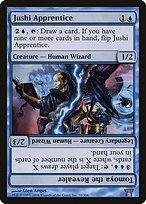 Glossy Finish Champions of Kamigawa Jushi Apprentice // Tomoya the Revealer ( #70 )