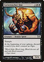 Glossy Finish Champions of Kamigawa Gutwrencher Oni ( #113 )