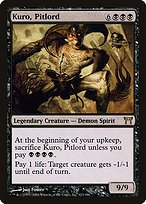 Glossy Finish Champions of Kamigawa Kuro, Pitlord ( #123 )