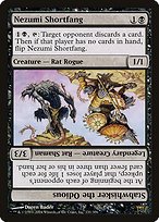 Glossy Finish Champions of Kamigawa Nezumi Shortfang // Stabwhisker the Odious ( #131 )