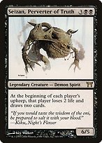 Glossy Finish Champions of Kamigawa Seizan, Perverter of Truth ( #143 )
