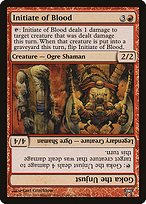 Glossy Finish Champions of Kamigawa Initiate of Blood // Goka the Unjust ( #173 )