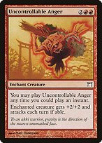 Glossy Finish Champions of Kamigawa Uncontrollable Anger ( #195 )
