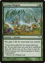 Glossy Finish Champions of Kamigawa Joyous Respite ( #216 )