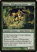 Glossy Finish Champions of Kamigawa Shisato, Whispering Hunter ( #242 )
