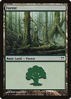 Glossy Finish Champions of Kamigawa Forest ( #303 )