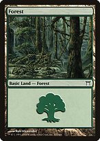 Glossy Finish Champions of Kamigawa Forest ( #305 )