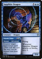 Glossy Finish Commander Legends: Battle for Baldur's Gate Sapphire Dragon // Psionic Pulse ( #94 )