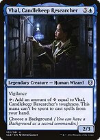 Glossy Finish Commander Legends: Battle for Baldur's Gate Vhal, Candlekeep Researcher ( #102 )