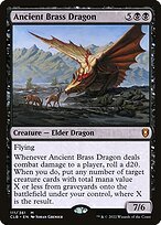 Glossy Finish Commander Legends: Battle for Baldur's Gate Ancient Brass Dragon ( #111 )