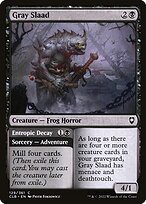Glossy Finish Commander Legends: Battle for Baldur's Gate Gray Slaad // Entropic Decay ( #129 )