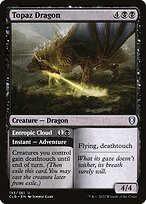 Glossy Finish Commander Legends: Battle for Baldur's Gate Topaz Dragon // Entropic Cloud ( #153 )