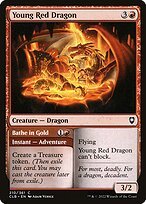 Glossy Finish Commander Legends: Battle for Baldur's Gate Young Red Dragon // Bathe in Gold ( #210 )