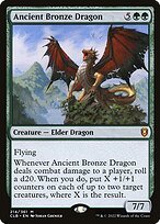 Glossy Finish Commander Legends: Battle for Baldur's Gate Ancient Bronze Dragon ( #214 )
