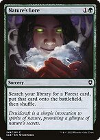 Glossy Finish Commander Legends: Battle for Baldur's Gate Nature's Lore ( #244 )