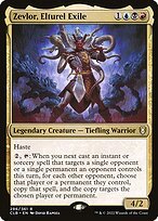 Glossy Finish Commander Legends: Battle for Baldur's Gate Zevlor, Elturel Exile ( #296 )