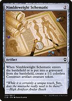 Glossy Finish Commander Legends: Battle for Baldur's Gate Nimblewright Schematic ( #330 )