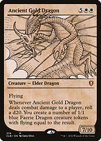 Glossy Finish Commander Legends: Battle for Baldur's Gate Ancient Gold Dragon ( #376 )