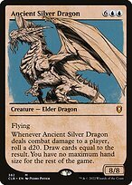 Glossy Finish Commander Legends: Battle for Baldur's Gate Ancient Silver Dragon ( #382 )