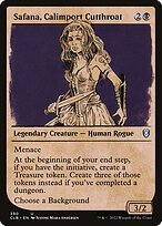 Glossy Finish Commander Legends: Battle for Baldur's Gate Safana, Calimport Cutthroat ( #390 )