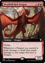 Glossy Finish Commander Legends: Battle for Baldur's Gate Wrathful Red Dragon ( #585 )
