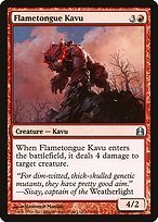 Glossy Finish Commander 2011 Flametongue Kavu ( #123 )