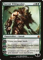 Glossy Finish Commander 2011 Garruk Wildspeaker ( #157 )