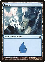 Glossy Finish Commander 2011 Island ( #306 )