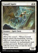 Glossy Finish Commander Masters Custodi Squire ( #19 )
