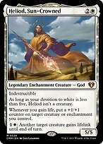 Glossy Finish Commander Masters Heliod, Sun-Crowned ( #29 )