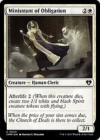 Glossy Finish Commander Masters Ministrant of Obligation ( #43 )