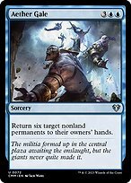 Glossy Finish Commander Masters Aether Gale ( #72 )