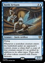Glossy Finish Commander Masters Faerie Artisans ( #92 )