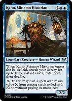 Glossy Finish Commander Masters Kaho, Minamo Historian ( #101 )